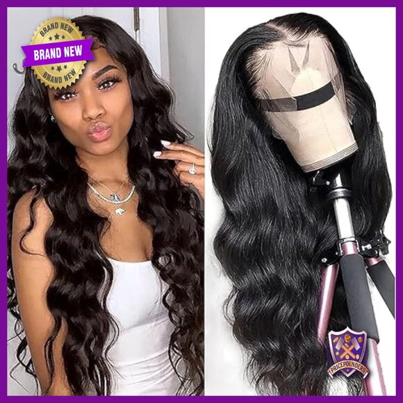 28 Inch Body Wave Lace Front Wig Human Hair Pre Plucked Glueless main image 5